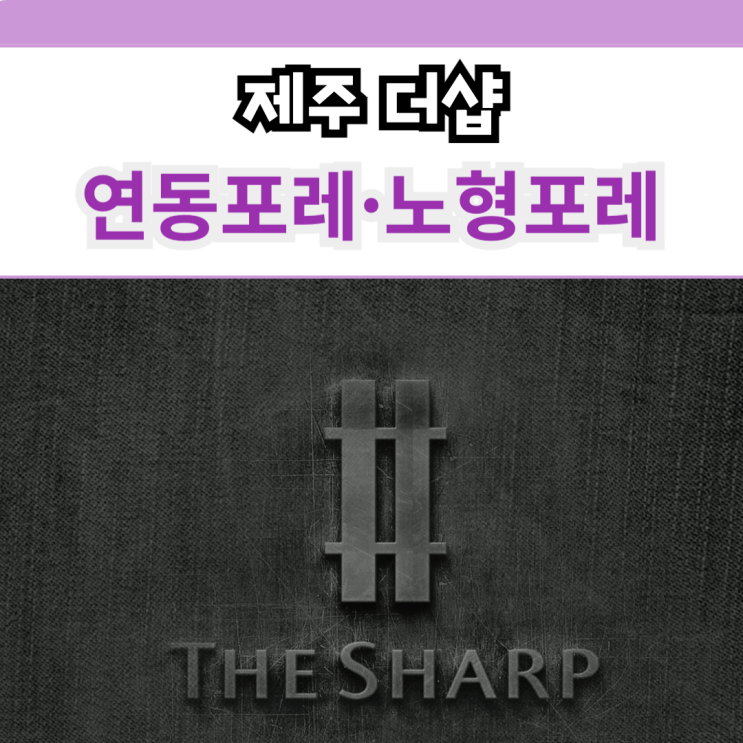  더샵연동포레 더샵노형포레 분양 제주 미분양 신축 아파트
