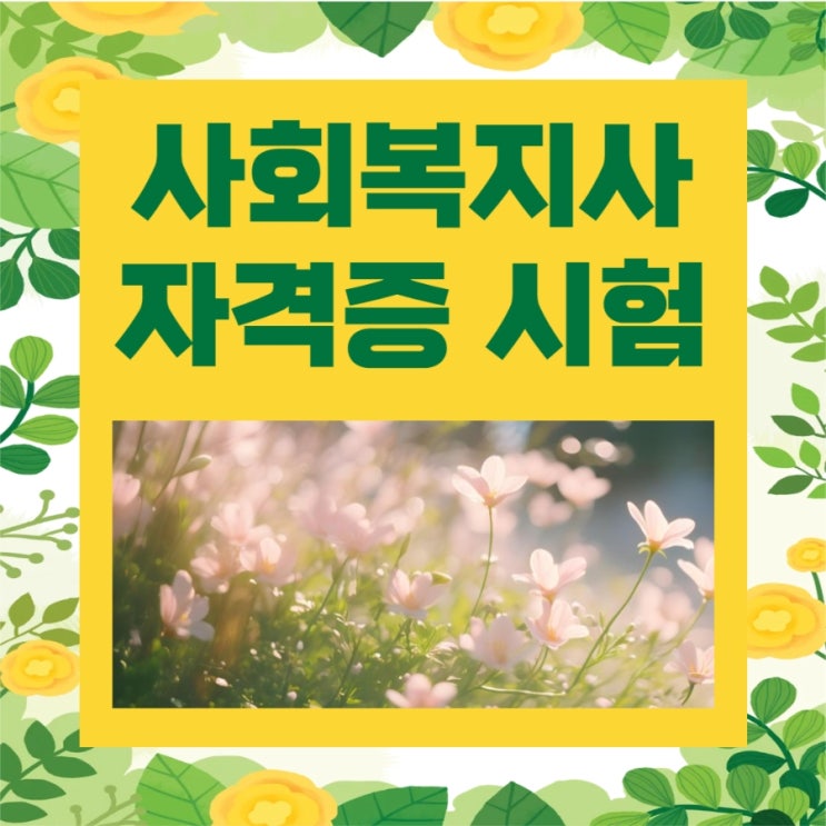 사회복지사 자격증 시험 취업과정 정리 사회복지사 자격증 시험 취업과정 정리