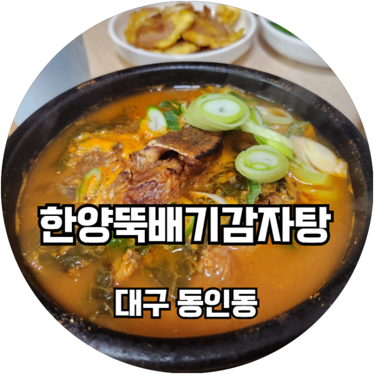  대구동인동맛집 살코기가 풀드포크급인 뼈다귀해장국집 한양뚝배기감자탕