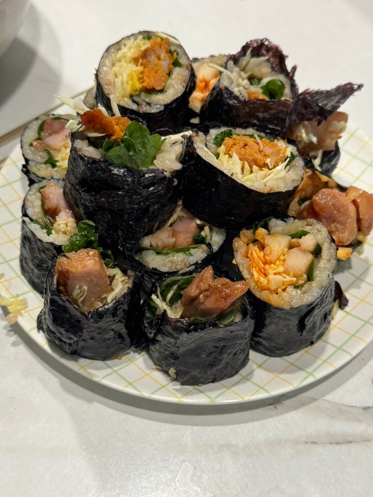  2/8 식단일기 - 닭다리살 김밥