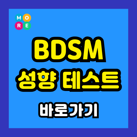  BDSM 성적 성향 테스트 무료 검사 방법 TOP 3!