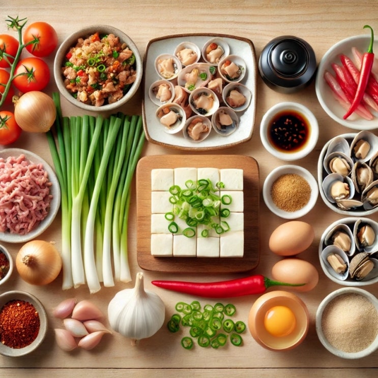  매콤한 순두부찌개 완벽 레시피