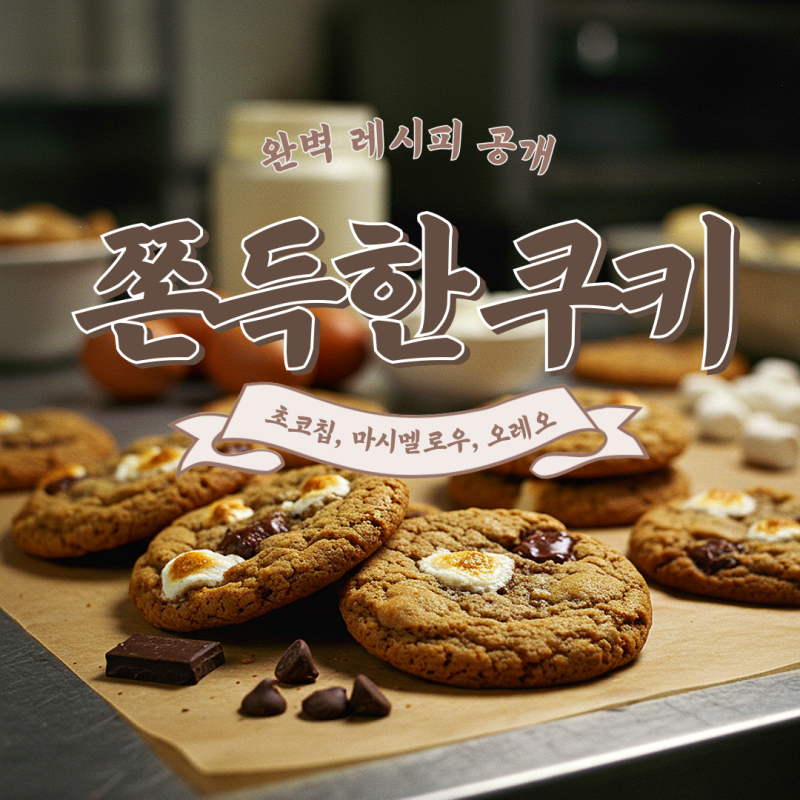 쫀득 쿠키 만들기: 마시멜로우, 오레오 쿠키 레시피 & 꿀팁 대방출!