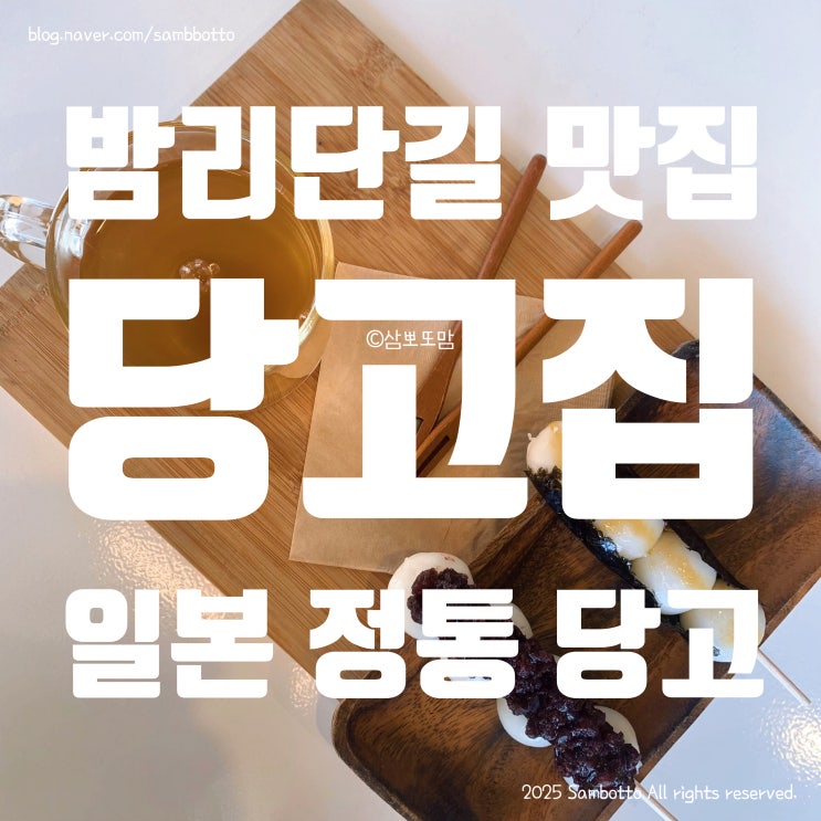  [내돈내산] 일산 마두동 당고집 방문 후기 – 노리당고, 팥당고, 따뜻한 매실차