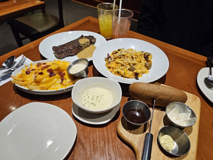  용인 죽전 아웃백 스테이크하우스 신세계 사우스시티점 예약 런치 메뉴 현아플 비마게