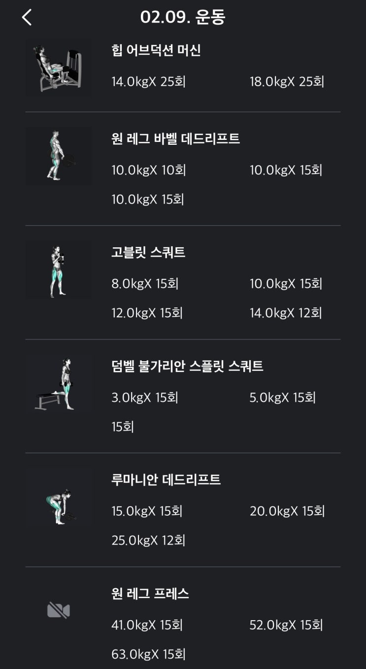  [운동일기] 62. 피곤한 주 (하체)