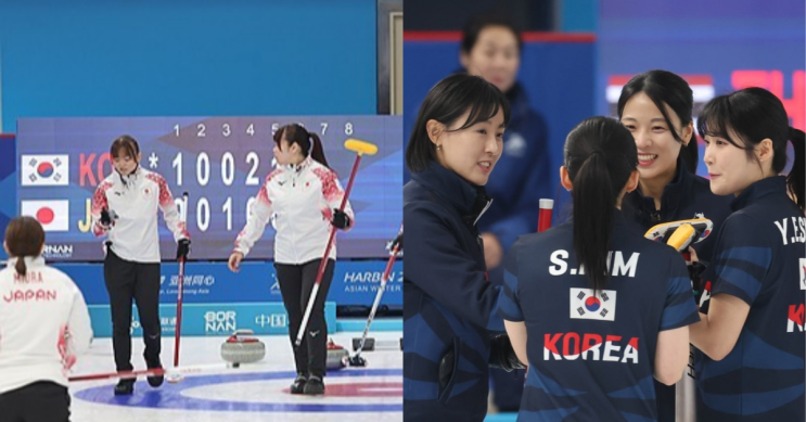 한국 <b>여자 컬링</b>, ‘숙적’ 일본 꺾었다 “하얼빈에서 <b>한일전</b>?... 