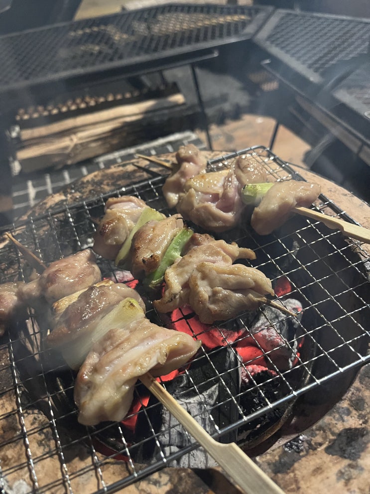  집에서 굽는 야키토리와 백명란구이(야키토리는 생각보다 어렵다)