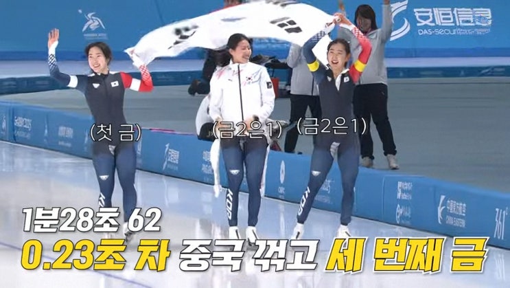 <b>하얼빈</b> 동계 아시안 게임... 금메달, <b>여자 팀 스프린트</b> 경기... 