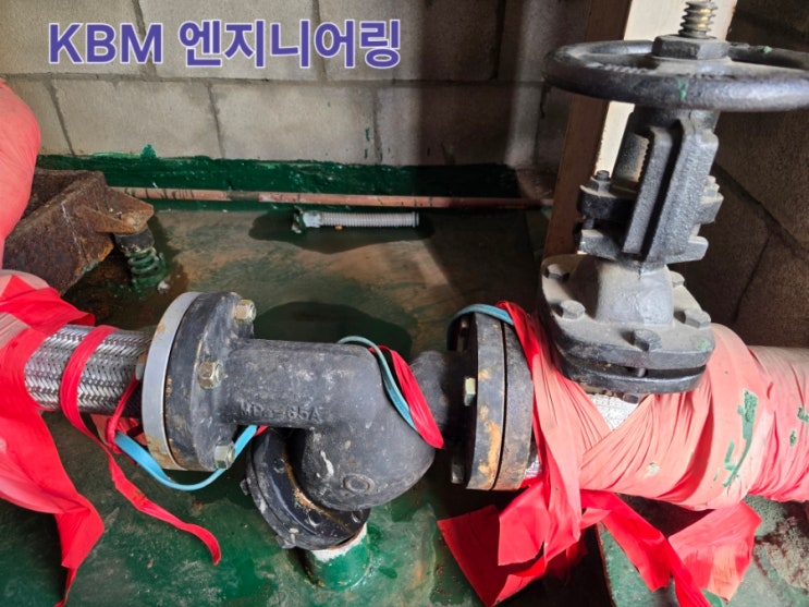  신길동 학교소방펌프실 osy게이트밸브교체작업  및 체크밸브역류 .스트레이나 막힘현상