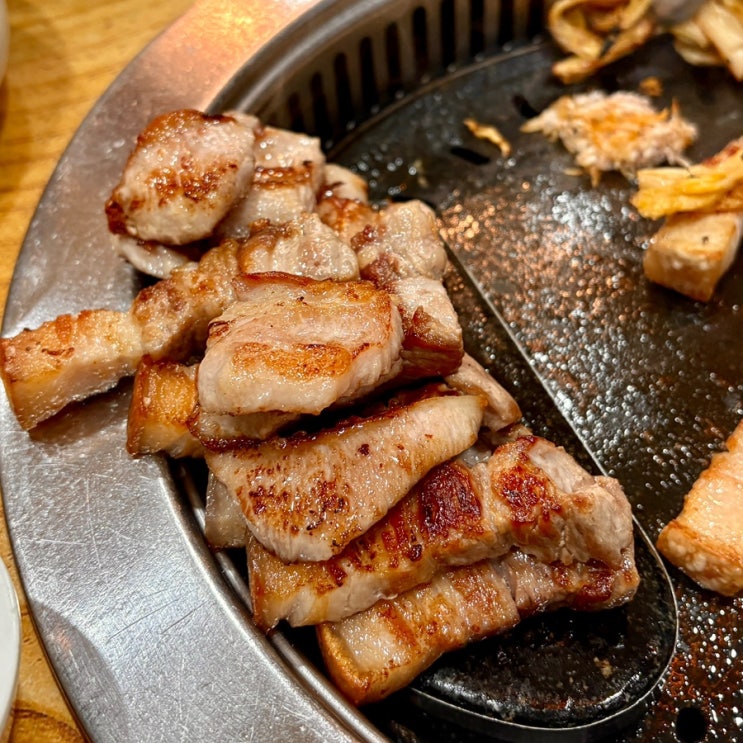  위례삼겹살 맛찬들왕소금구이:) 고기구워주는 위례중앙광장맛집