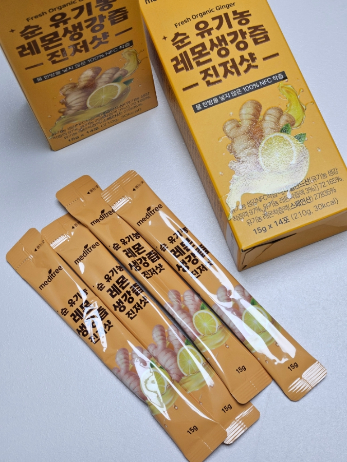  메디트리 순 유기농 레몬생강즙 진저샷 내돈내산 솔직후기