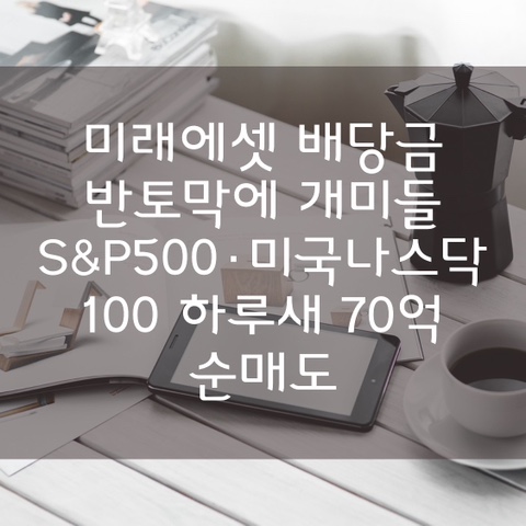 <b>미래에셋</b> 배당금 반토막에 개미들 S&P500·미국나스닥100... 