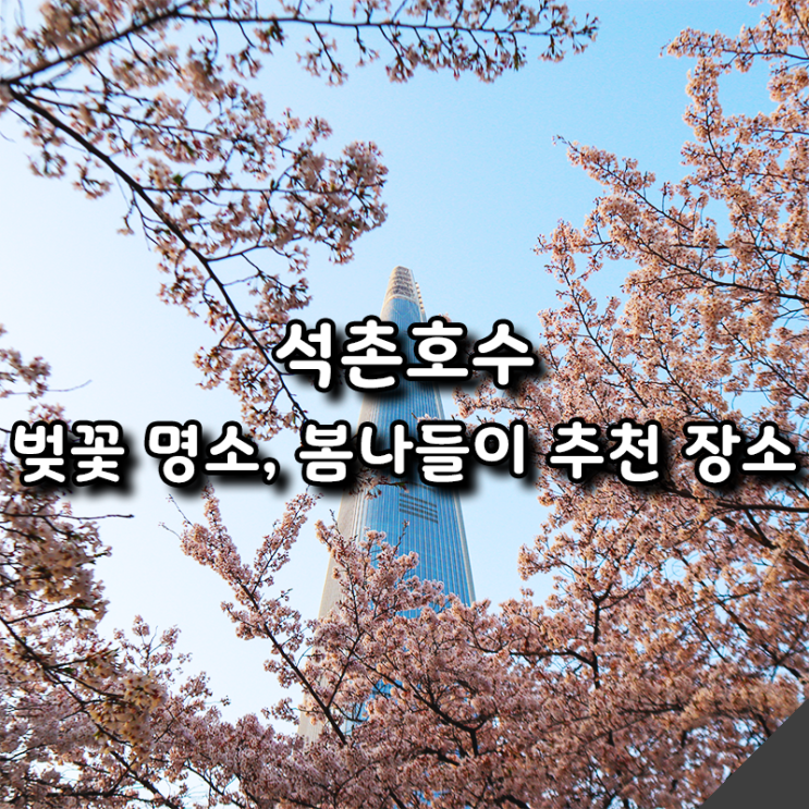  석촌호수 4월 가볼만한 곳, 서울 벚꽃 명소, 봄나들이 추천 장소