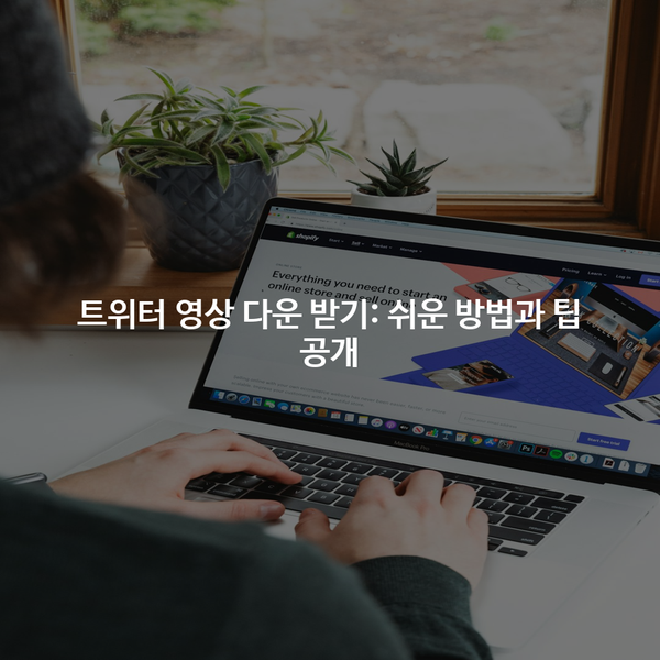 트위터 영상 다운 받기: 쉬운 방법과 팁 공개