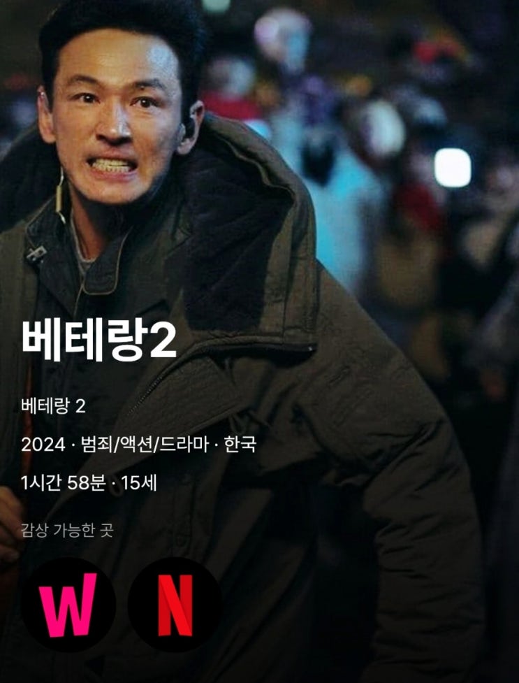  영화 베테랑 2 리뷰 - 강렬한 액션과 카리스마 넘치는 형사들