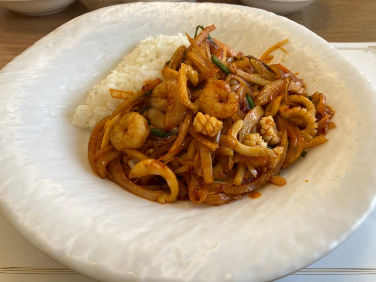  청주 산남동 오늘의 점심 팔각정 점심특선 맛돌이 해물덮밥