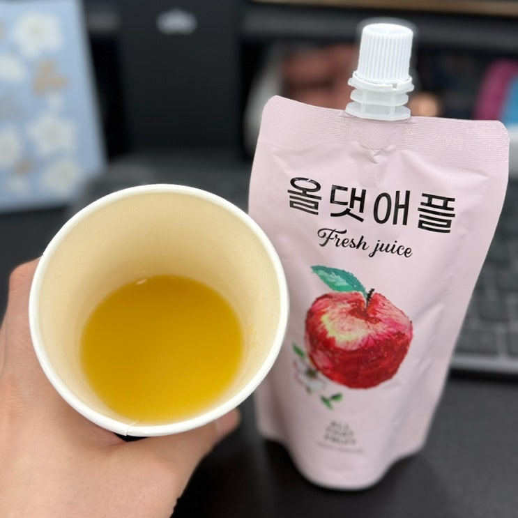  아침 사과 효능 간편하게 섭취 100% 청송사과 NFC 착즙 사과즙 올댓애플