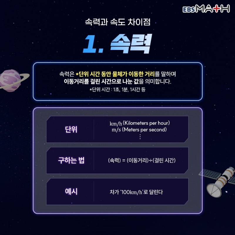 속도 속력 차이 이렇게 구분하면 확실하게 이해할 수 있어요! : 네이버 블로그