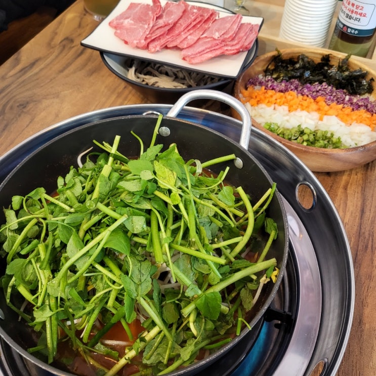 서울 마곡 점심 맛집 양천샤브손칼국수 마곡본점 샤브샤브 후기