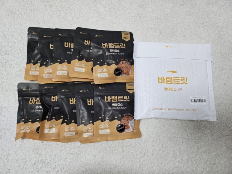  살 안 찌는 다이어트 고양이 간식 바램트릿 명태칩스