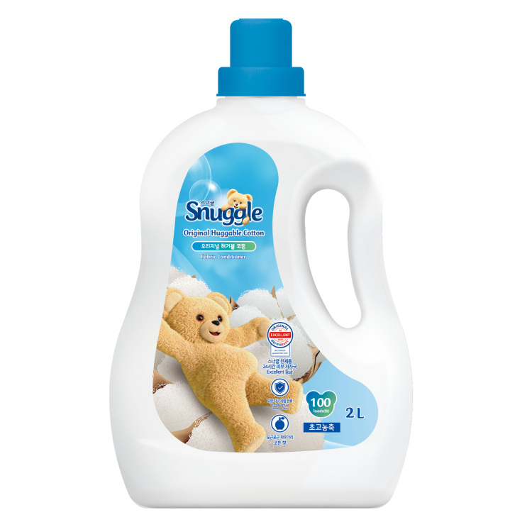  스너글 초고농축 섬유유연제 허거블 코튼 본품, 2L, 1개