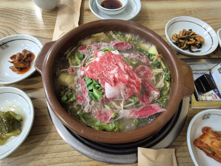  마산역 맛집, 제철 채소와 한우로 코스요리를! 우리한우된장샤브샤브