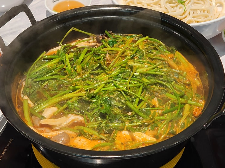  포항 맛집 등촌샤브칼국수 KTX 역 근처에서 얼큰 칼칼한 미나리 샤브샤브