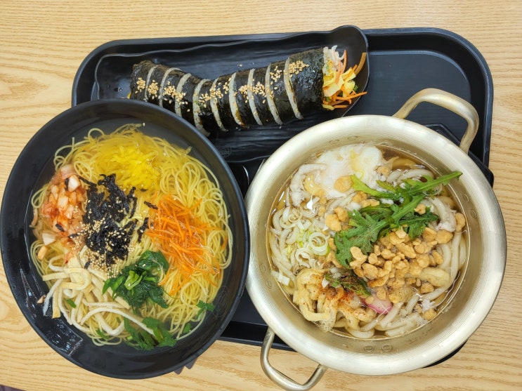  153구포국수(발산역점), 국수랑 김밥 후기.