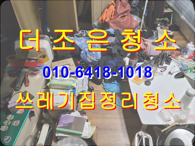  부산 사상구 쓰레기집 정리와 거주청소 해결해 드리겠습니다.