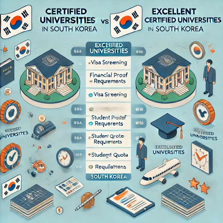  D-2 비자 완벽 가이드: 유학 비자 준비부터 우수인증대학 차이까지