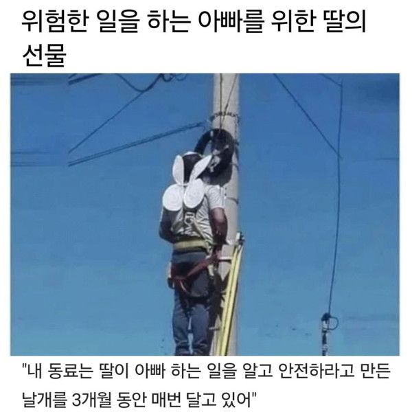 위험한 일을 하는 아빠를 위한 딸의 선물.jpg