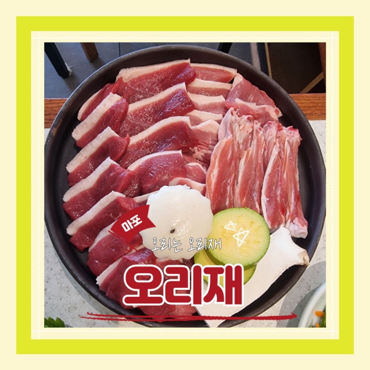  (공덕맛집) 마포가족외식 몸보신 한끼 대흥오리맛집 오리재