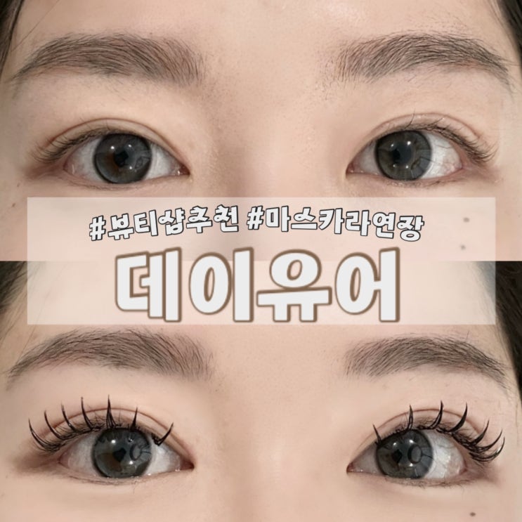  사당 데이유어 속눈썹 연장 : 마스카라 포인트 뷰티샵 솔직 후기