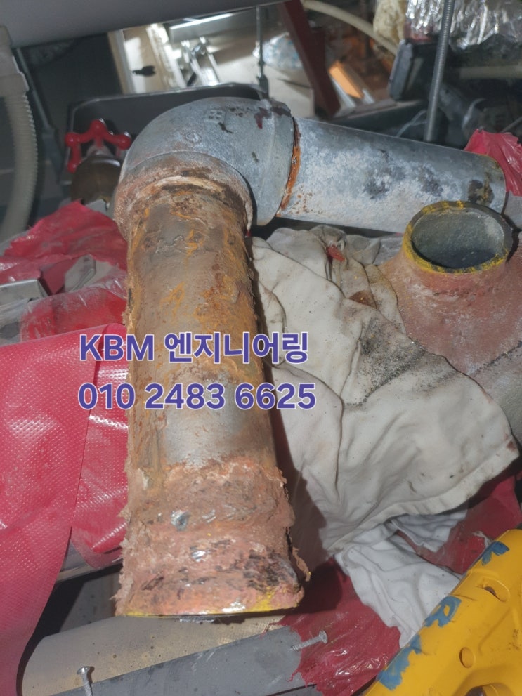  양주예식장 인테리어현장  스프링클러가지관 누수 소방배관교체용접 작업