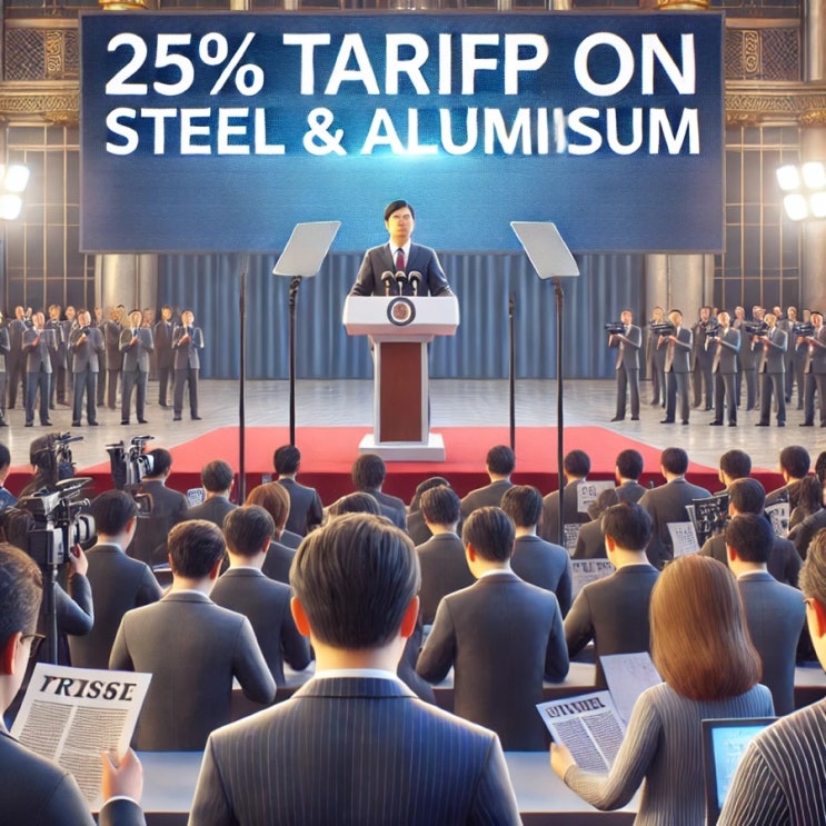 <b>트럼프</b>, <b>철강</b>·알루미늄 25% <b>관세</b> 공식 발표…환율 급등과... 