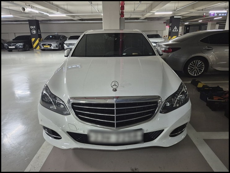  인천자동차유리교환 벤츠 E300 앞유리 교체 수리 전문