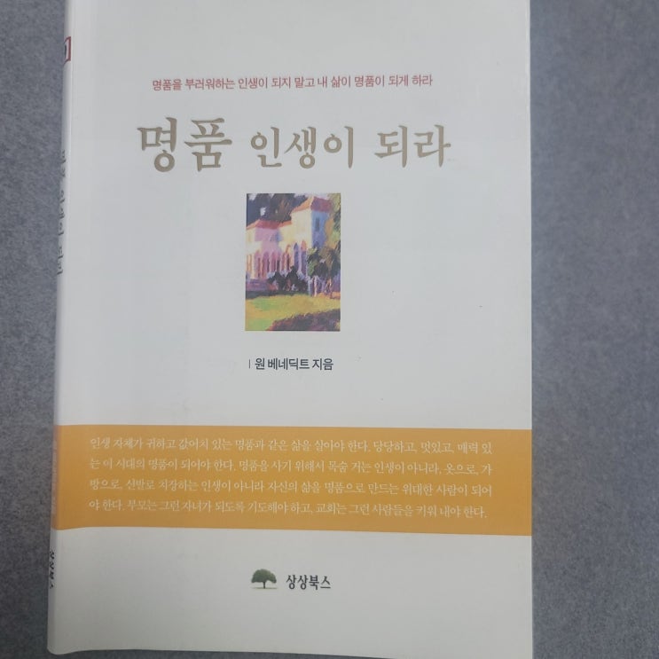  명품 인생이 되라(원 베네딕트 지음)