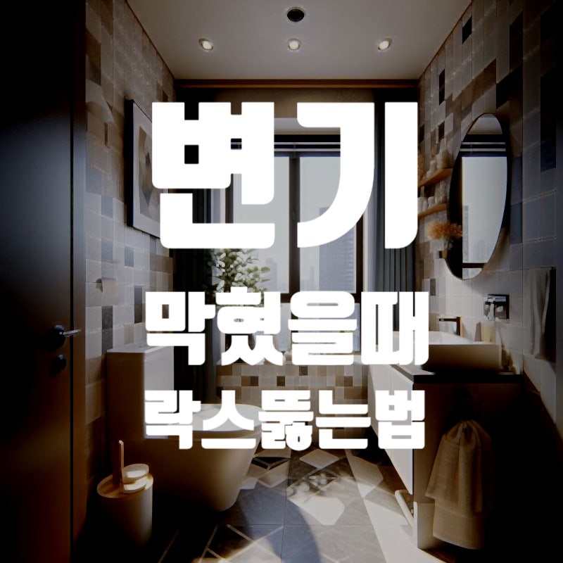 변기 막혔을때 락스 뚫는법 OK리뷰
