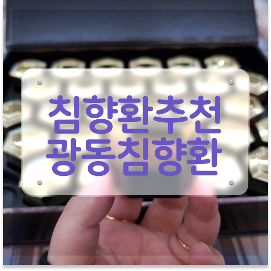  침향환 성분 원기회복 광동 침향환 프리미엄 A to Z
