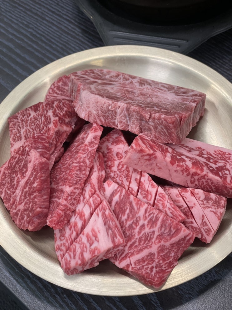  한우 해운대 연탄생갈비 송파가락점 비싼데 맛있어..