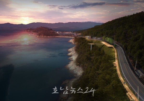  완도군 국비 40억 투입해 ‘가리포 노을길 조성 사업’ 본격 추진..완도읍 대신리~군외 당인리 해안도로에 노을 테마길 등 조성