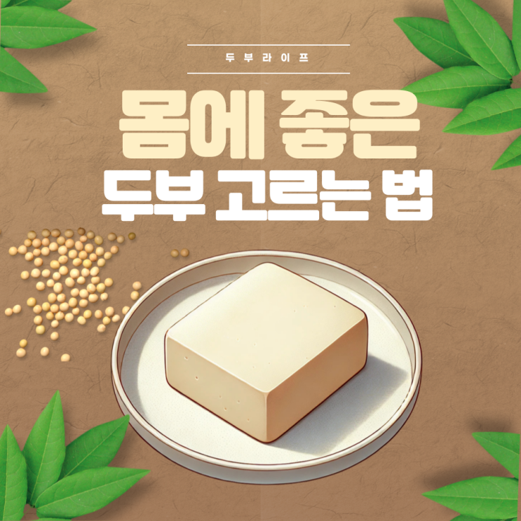  몸에 좋은 두부 고르는 법 응고제 소포제 GMO 염화칼슘
