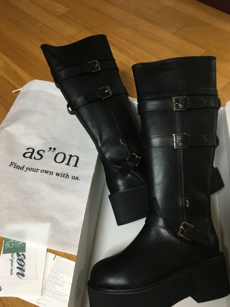 애즈온 as”on 마야부츠 롱 후기/예약 발송 배송 기간