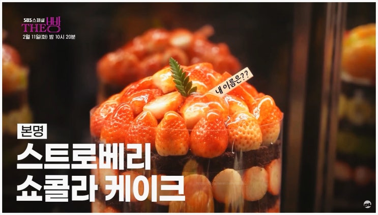  SBS스페셜 성심당 대전빵집 딸기시루케이크 탄생 배경은?