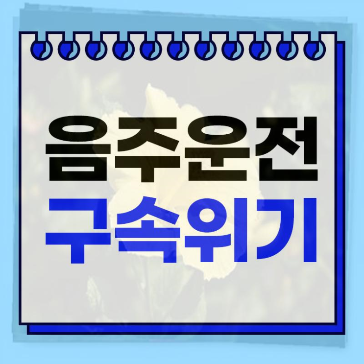  음주운전구속 선처방법은