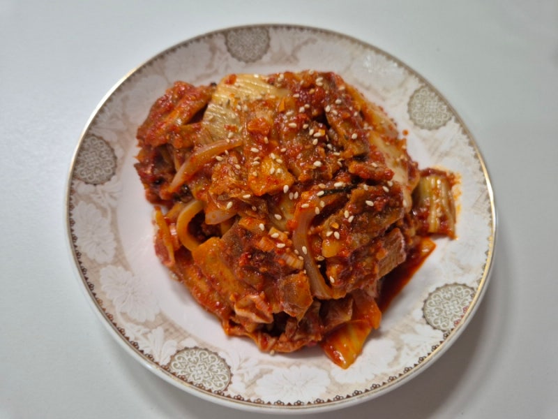 냉동삼겹살 김치볶음 만드는 법 돼지고기 김치제육 레시피