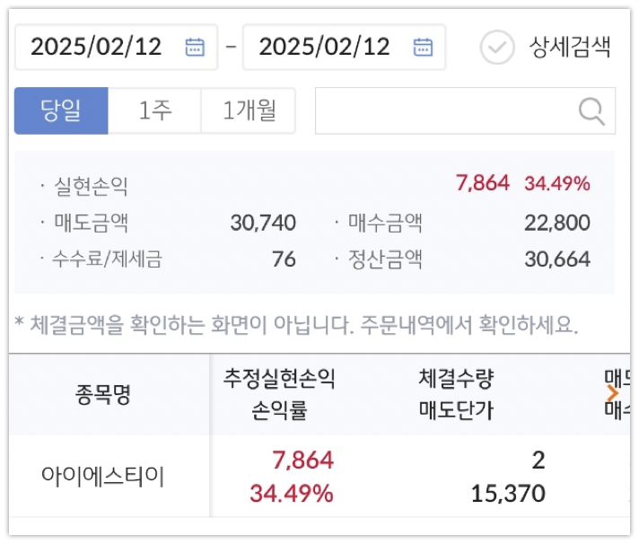  2월 12일(수) 재테크 일기 (+25,167원)