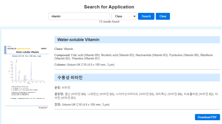  피크만에스피 HPLC 어플리케이션 사이트 안내, 사용법