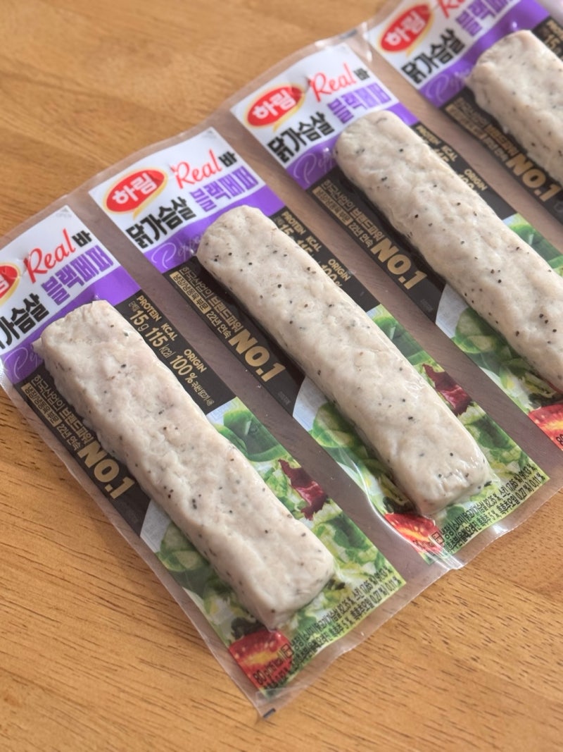 [하림] 맛있는데 깔끔한 다이어트 닭가슴살 간식, 하림 리얼바 닭가슴살 블랙페퍼
